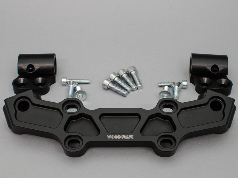 WOODCRAFT Yamaha FZ-10 (MT10) 2016+ Clipon Riser Adapter Plate Kit W/ Bars WOODCRAFT Yamaha FZ-10 (MT10) 2016+ Clipon Riser Adapter Plate Kit W/ Bars