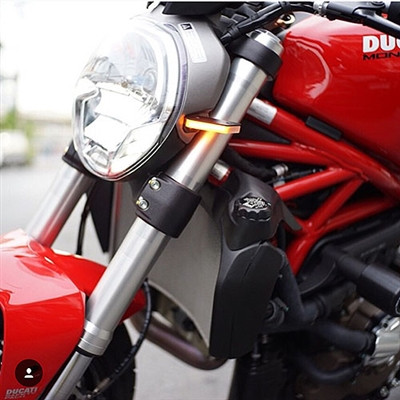 New Rage Cycles (NRC) Ducati Late Model Monster Front Turn Signals New Rage Cycles (NRC) Ducati Late Model Monster Front Turn Signals