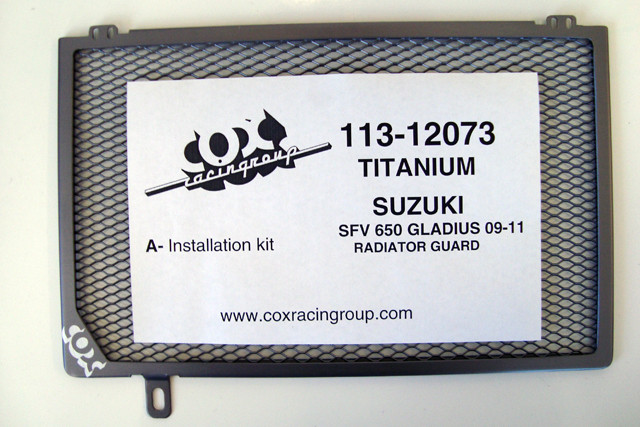 Cox Racing Radiator Guards for the Suzuki SFV650 (09-11) Cox Racing Radiator Guards for the Suzuki SFV650 (09-11)
