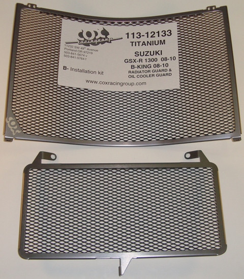 Cox Racing Radiator Guards for the Suzuki GSX-R 1300 and B-KING (08-13)