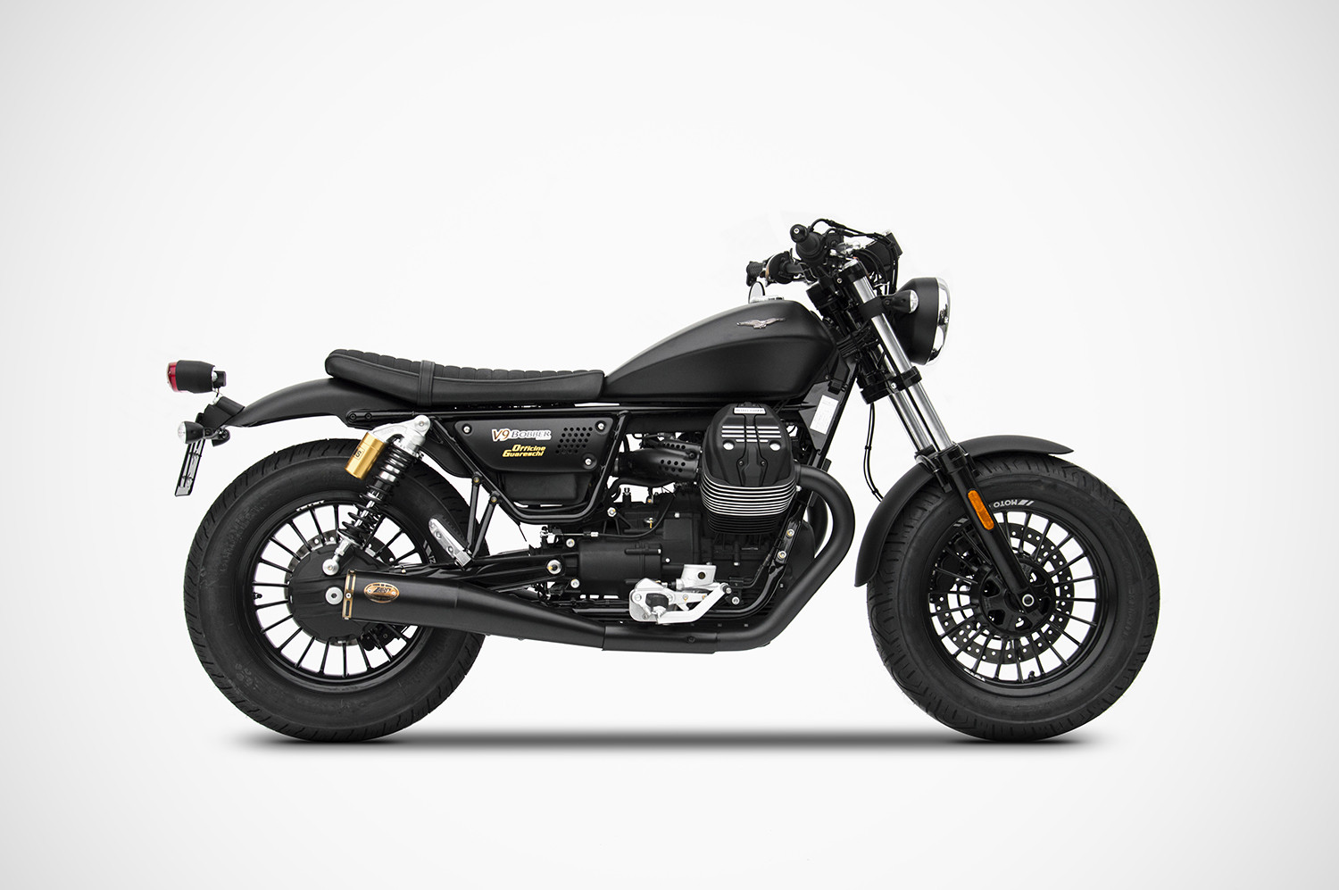 moto guzzi v9 bobber exhaust