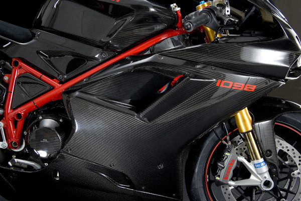 Ducati 1098 848 1198 100% Carbon Fiber Head Cowl Under Panel Fairing 