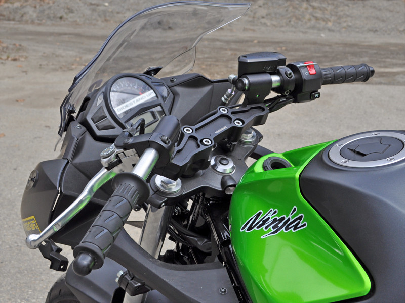 WOODCRAFT Kawasaki Ninja 650/650R Clipon Adapter Plate w/ Bars WOODCRAFT Kawasaki Ninja 650/650R Clipon Adapter Plate w/ Bars