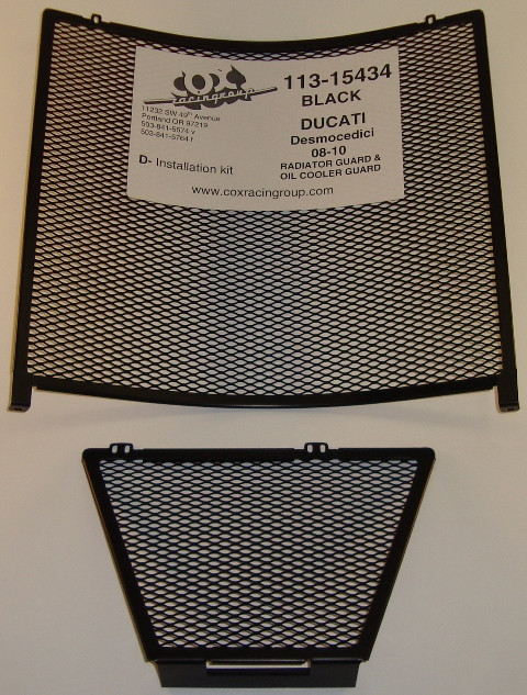 Cox Racing Radiator Guards for the Ducati Desmosedici RR