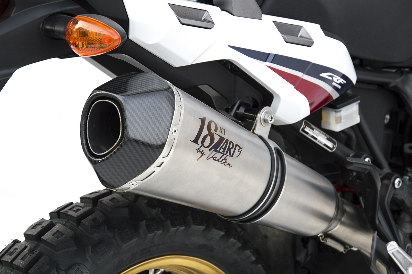 ZARD 21 Full Exhaust With Conical Muffler for Honda Africa Twin 1000