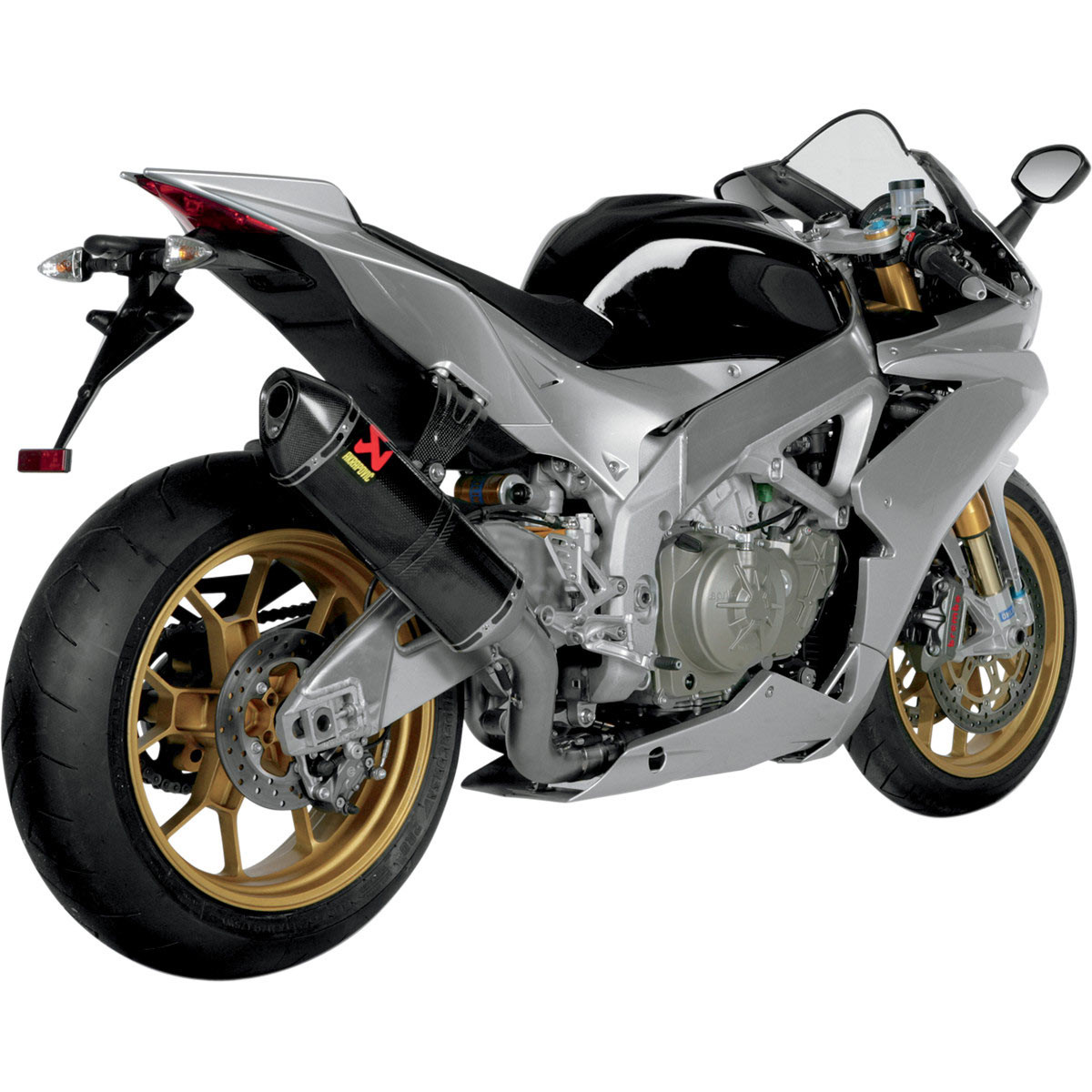 R&G Racing Exhaust Hanger For Aprilia RSV-4 R Factory '09-'14 with Akrapovic exhaust R&G Racing Exhaust Hanger For Aprilia RSV-4 R Factory '09-'14 with Akrapovic exhaust