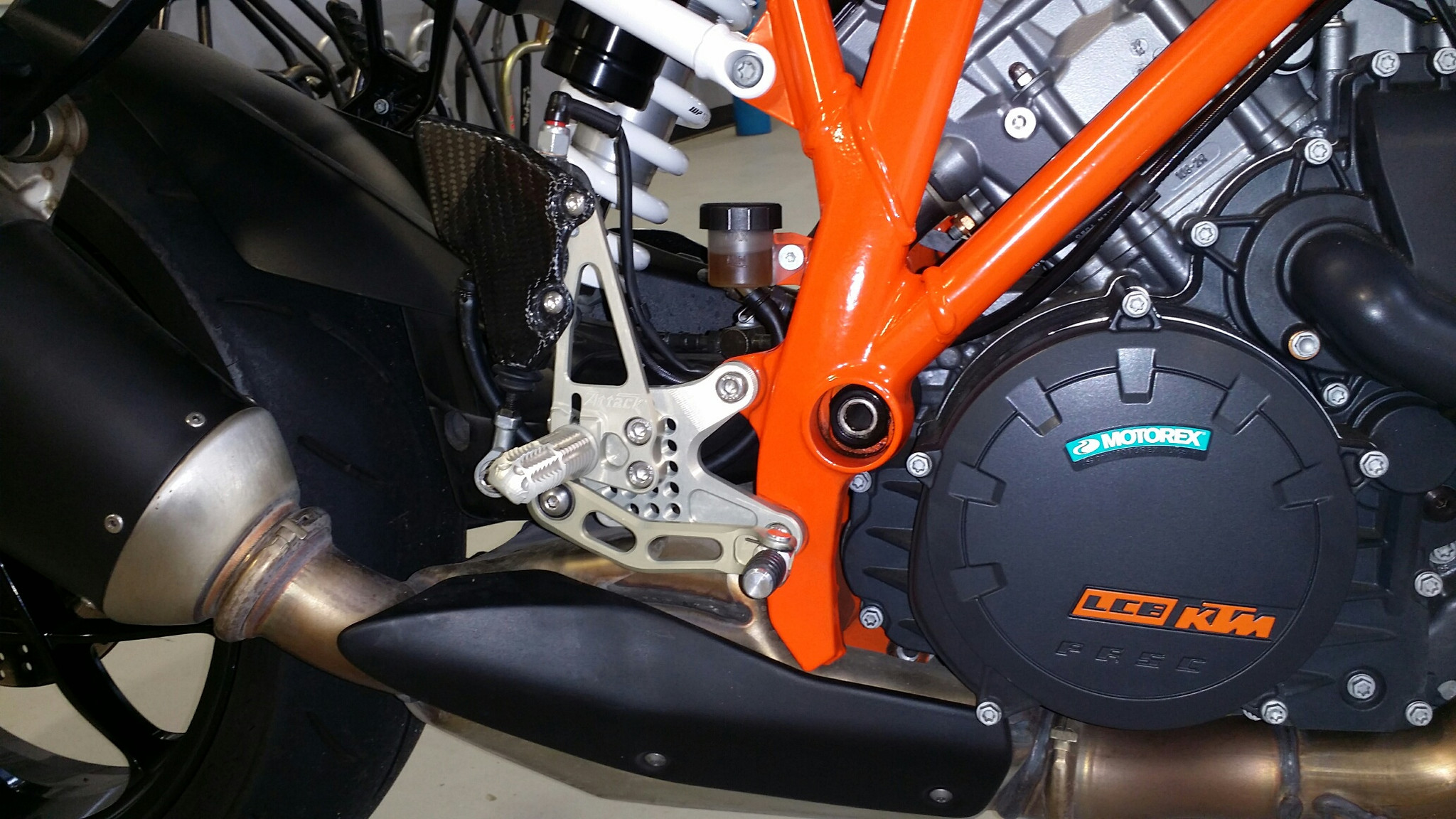 Attack Performance Rearsets For KTM 1290 Super Duke (2014+)