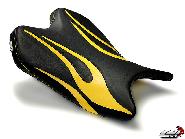 LUIMOTO (Flame Edition) Rider Seat Covers for the YAMAHA YZF-R6 (08-16) LUIMOTO (Flame Edition) Rider Seat Covers for the YAMAHA YZF-R6 (08-16)