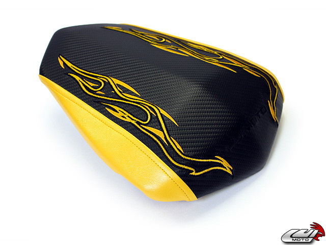 LUIMOTO Flame Edition Passenger Seat Cover for the YAMAHA R1 (09-14) LUIMOTO Flame Edition Passenger Seat Cover for the YAMAHA R1 (09-14)