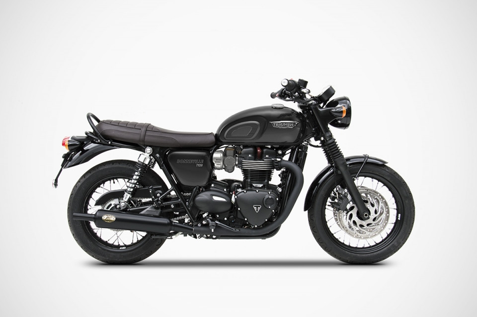 ZARD BOTTLE Dual Slip ons for the Bonneville T120 / T100 (2016+) ZARD BOTTLE Dual Slip ons for the Bonneville T120 / T100 (2016+)