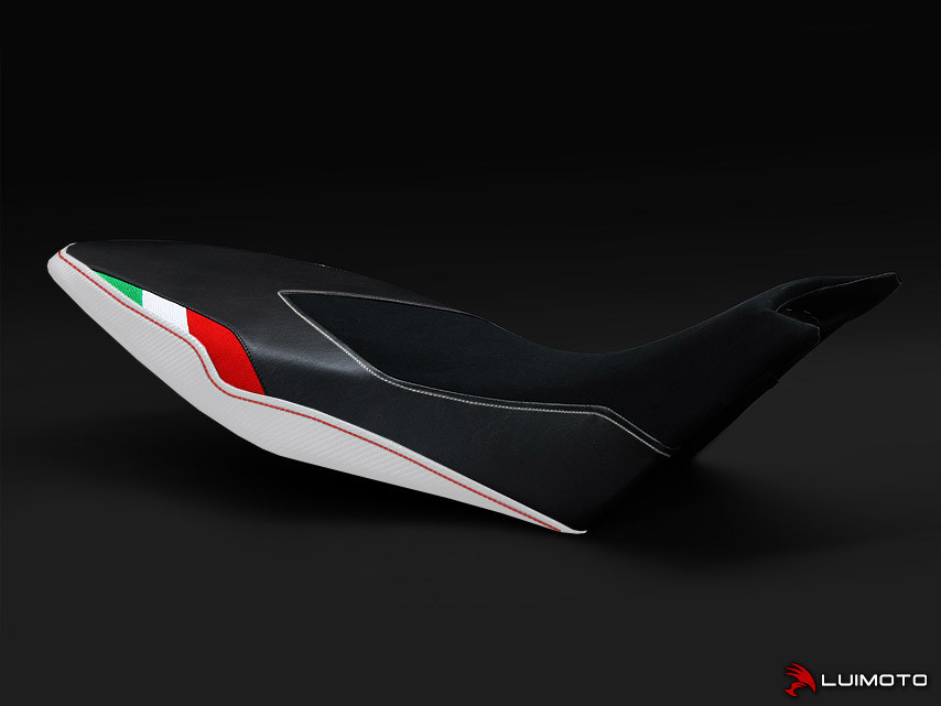 LUIMOTO Team Italia Rider Seat Cover for the Aprilia DORSODURO 1200 / 900 / 750 LUIMOTO Team Italia Rider Seat Cover for the Aprilia DORSODURO 1200 / 900 / 750