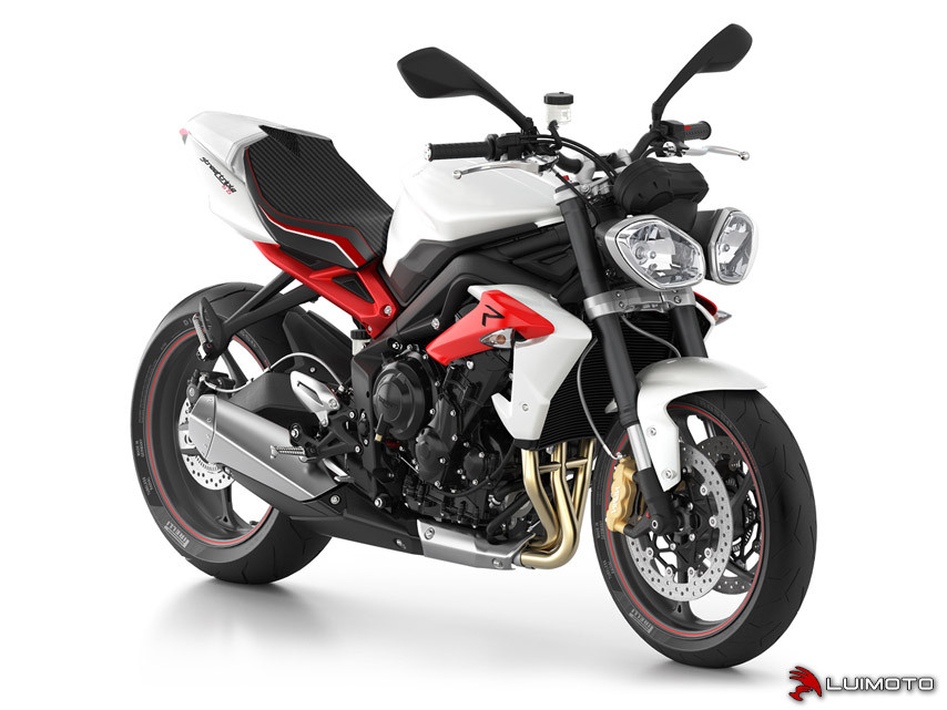 LUIMOTO (Sport) Rider Seat Covers for the Triumph STREET TRIPLE (13-16) LUIMOTO (Sport) Rider Seat Covers for the Triumph STREET TRIPLE (13-16)