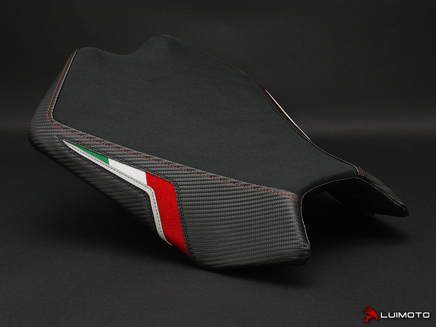 LUIMOTO Team Italia Rider Seat Cover For Comfort Seat for the Aprilia RSV4 (09-20) and Tuono V4 (11-21) LUIMOTO Team Italia Rider Seat Cover For Comfort Seat for the Aprilia RSV4 (09-20) and Tuono V4 (11-21)