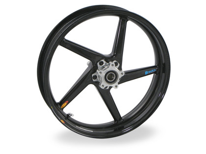 BST Diamond TEK 5 Spoke Carbon Fiber Front Wheel for the Kawasaki ZX-12 (00-06) - 3.5 x 17
