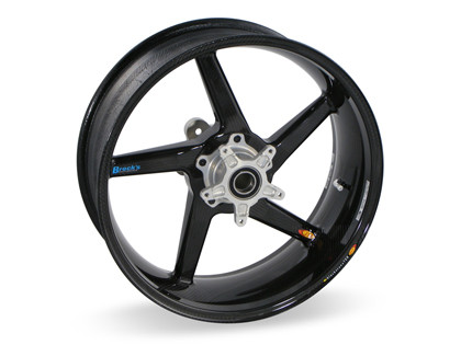 BST Diamond TEK 5 Spoke Carbon Fiber Rear Wheel for the Kawasaki ZX-10R (2011+) - 6.0 x 17