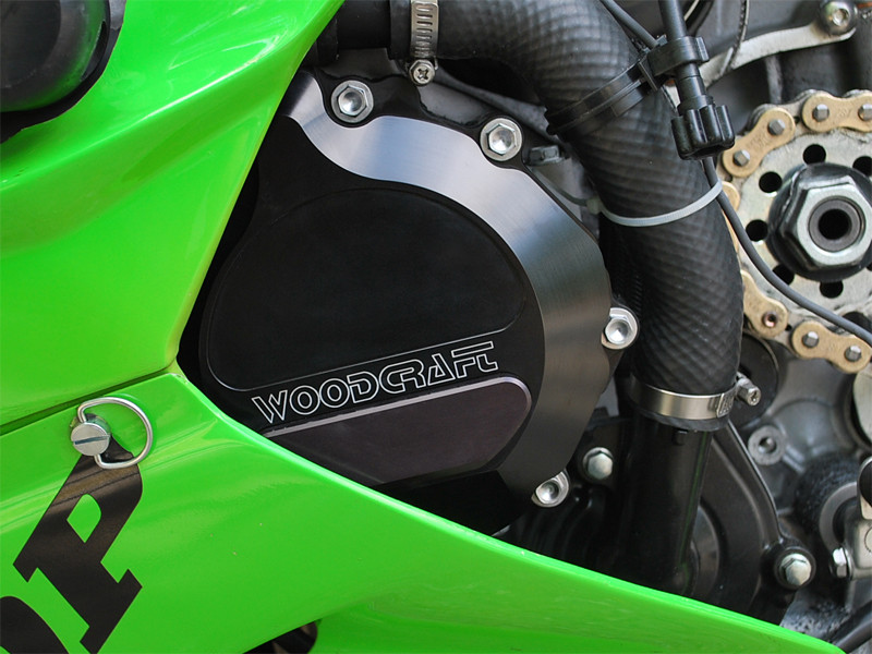 WOODCRAFT Kawasaki ZX6R / ZX636 (07+) LHS Stator Cover Assembly Black WOODCRAFT Kawasaki ZX6R / ZX636 (07+) LHS Stator Cover Assembly Black