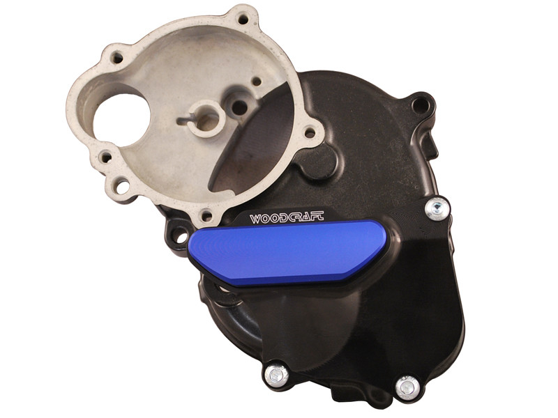 WOODCRAFT Kawasaki ZX6R (09+) RHS Crank Cover Protector - Black WOODCRAFT Kawasaki ZX6R (09+) RHS Crank Cover Protector - Black