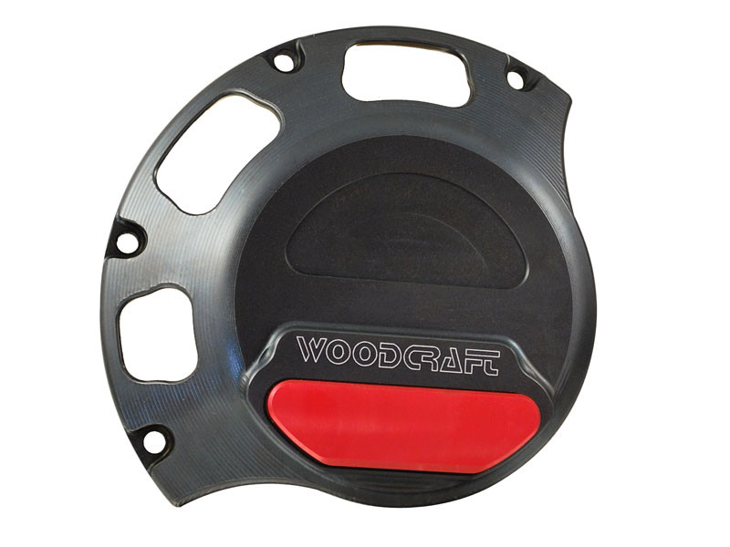 WOODCRAFT Wet Clutch RHS Cover Protecter Assembly Black for Ducati 848 / Evo, Streetfighter 848, and Monster 796/696/795 and 1100 Evo WOODCRAFT Wet Clutch RHS Cover Protecter Assembly Black for Ducati 848 / Evo, Streetfighter 848, and Monster 796/696/795 and 1100 Evo
