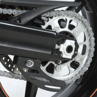 R&G Racing Toe Chain Guard for some models from: Aprilia, BMW, Ducati, Honda, Kawasaki, KTM, Suzuki, Triumph, Yamaha R&G Racing Toe Chain Guard for some models from: Aprilia, BMW, Ducati, Honda, Kawasaki, KTM, Suzuki, Triumph, Yamaha