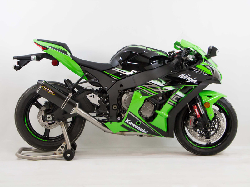 Hindle Kawasaki ZX10 (2016) with Evolution Polished SS Muffler Hindle Kawasaki ZX10 (2016) with Evolution Polished SS Muffler