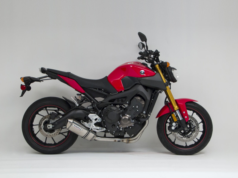 Hindle Exhaust for Yamaha FZ09 / XSR900 (14+) with Evolution Carbon