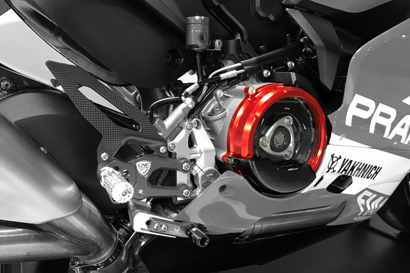 CNC Racing Clear Wet Clutch Cover for the Ducati Panigale