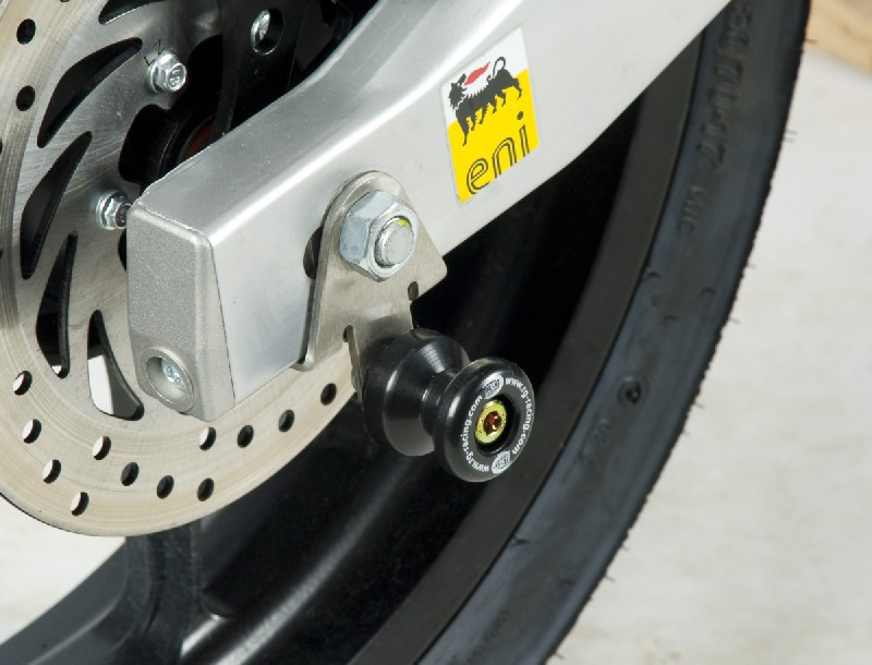 R&G Racing Offset Cotton Reel Axle Slider (rear)s Aprilia RS4 125 R&G Racing Offset Cotton Reel Axle Slider (rear)s Aprilia RS4 125