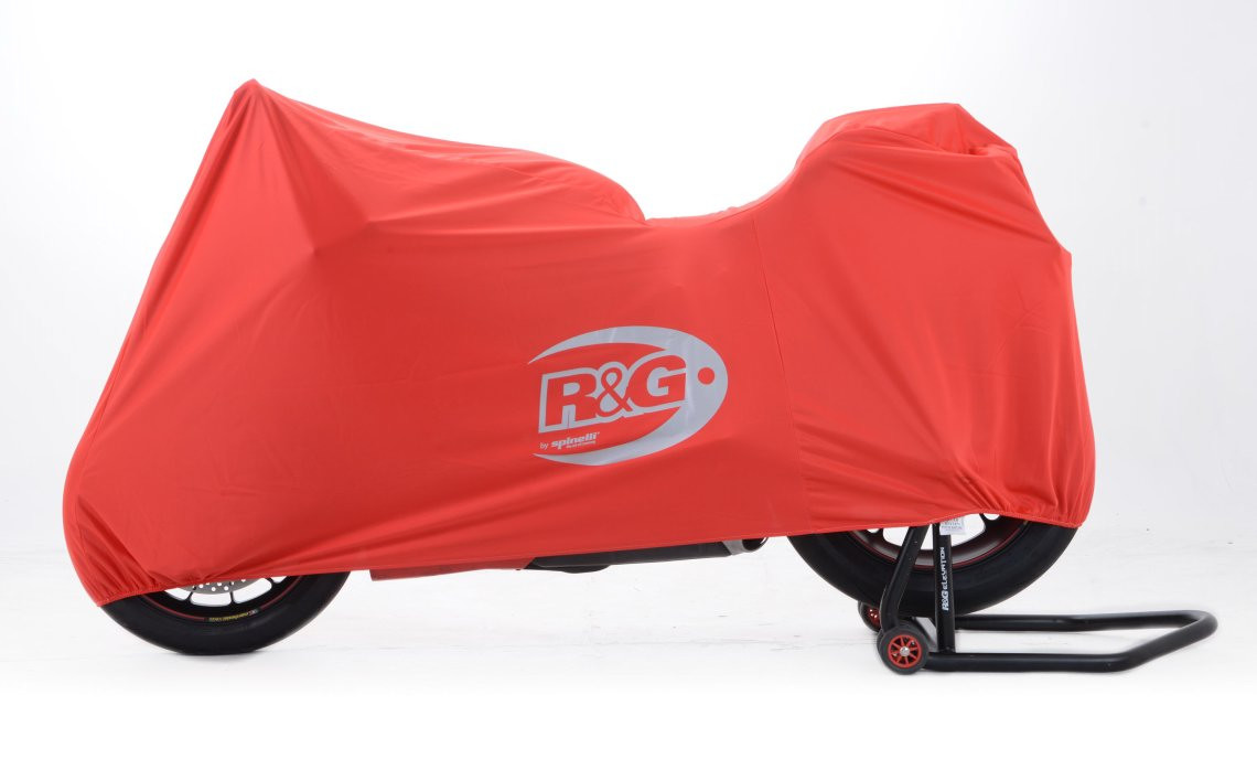 R&G Racing Tailored Indoor Dust Cover for Ducati Panigale 899/1199/1299 red with silver graphics R&G Racing Tailored Indoor Dust Cover for Ducati Panigale 899/1199/1299 red with silver graphics