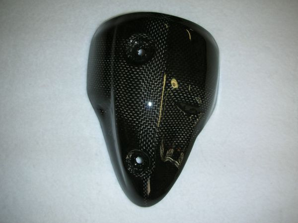 CARBONVANI - DUCATI MONSTER M696 / M796 / M1100 CARBON FIBER LH HEAT SHIELD FOR STANDARD SILENCER CARBONVANI - DUCATI MONSTER M696 / M796 / M1100 CARBON FIBER LH HEAT SHIELD FOR STANDARD SILENCER