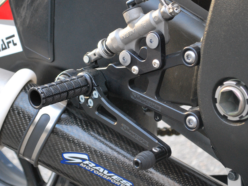 WOODCRAFT Yamaha R6 (06-16) Complete Rear Set Kit Standard Shift BLACK WOODCRAFT Yamaha R6 (06-16) Complete Rear Set Kit Standard Shift BLACK