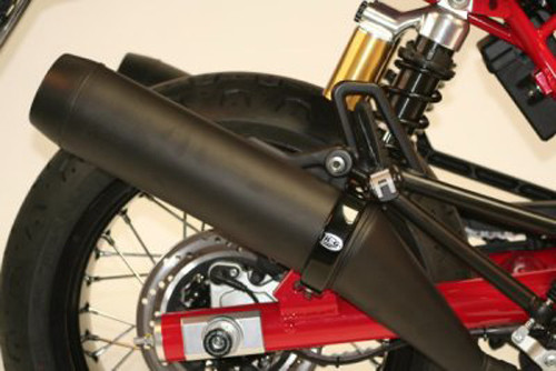R&G Racing Exhaust Protector (Can Cover) Supermoto style 4.5-5 round profile R&G Racing Exhaust Protector (Can Cover) Supermoto style 4.5-5 round profile