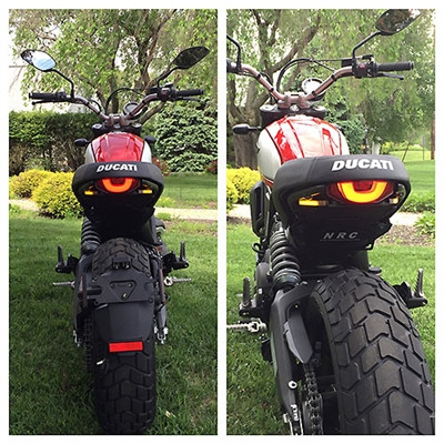 Ducati scrambler cafe racer fender deals eliminator