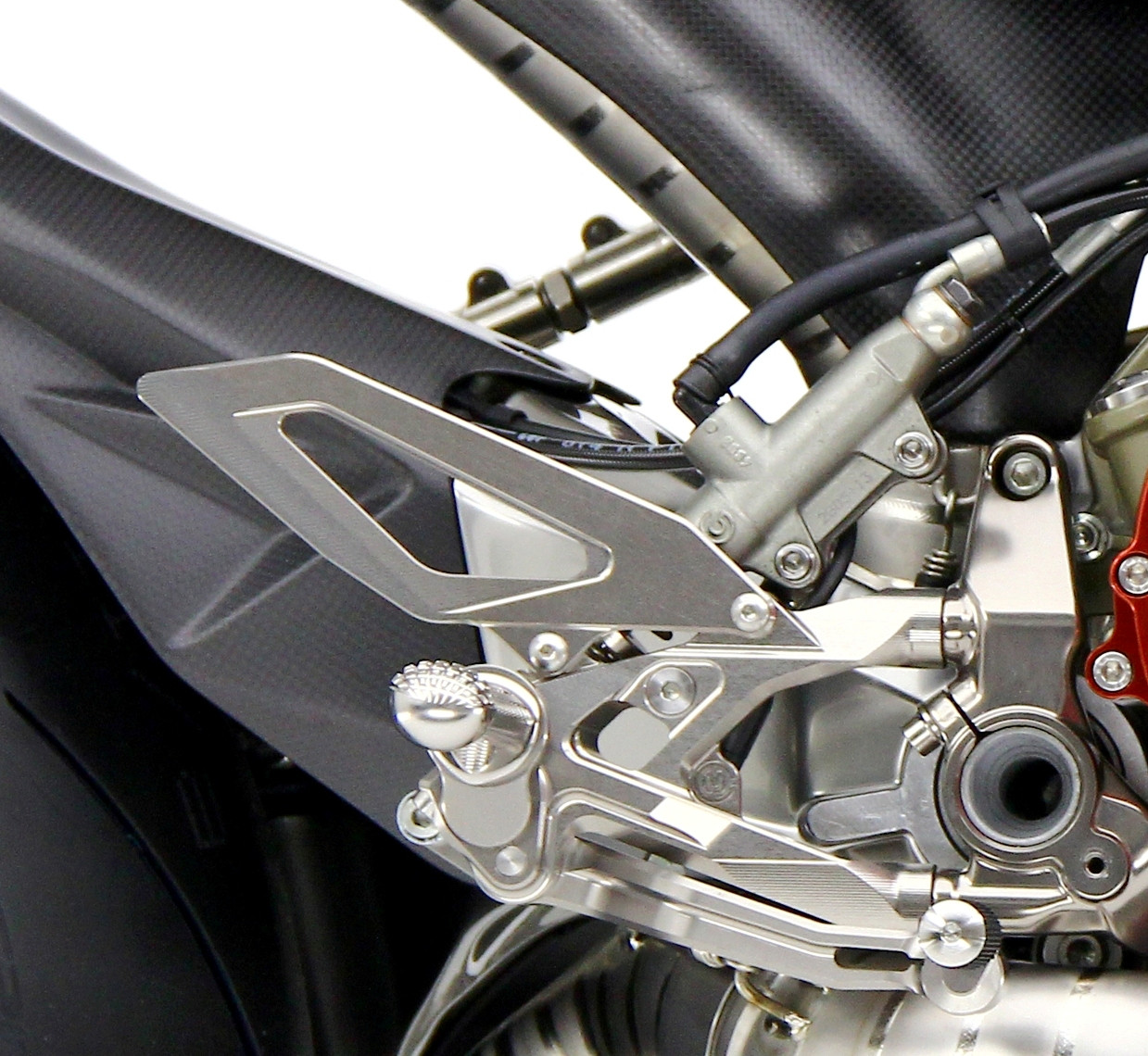 Motocorse Billet Aluminium Rearsets with Titanium Hardware for the