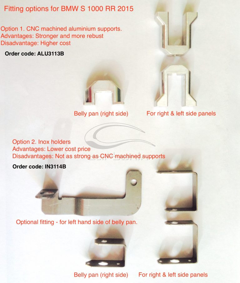 CARBONIN CNC FAIRING BRACKETS FOR FOR BMW S1000RR (2015-16) CARBONIN CNC FAIRING BRACKETS FOR FOR BMW S1000RR (2015-16)