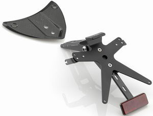 Rizoma License Plate Support FOX For the BMW S1000R, S1000RR, and HP4 Rizoma License Plate Support FOX For the BMW S1000R, S1000RR, and HP4