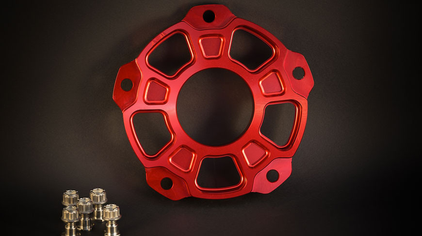 AEM FACTORY MV AGUSTA Ruota Dentata & DADI DELLA RUOTA-F4 1000R-Rosso 