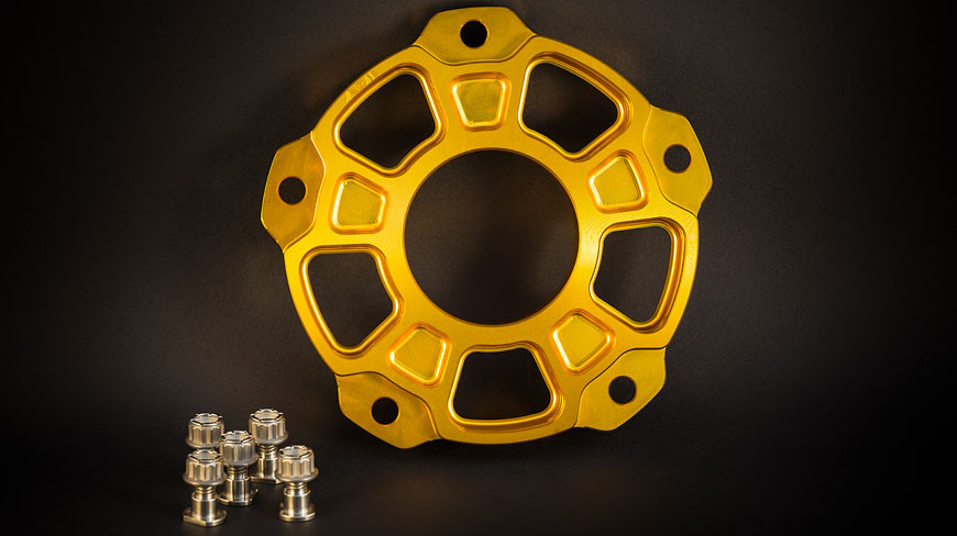 AEM FACTORY MV AGUSTA Ruota Dentata & DADI DELLA RUOTA-F4 1000RR-Oro 