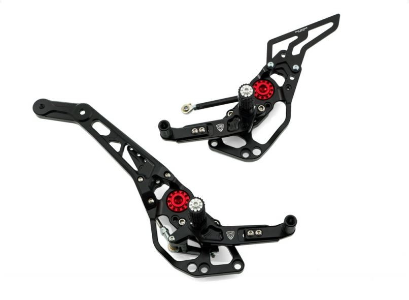 CNC Racing Adjustable Rearsets For Ducati Hypermotard / Hyperstrada 821