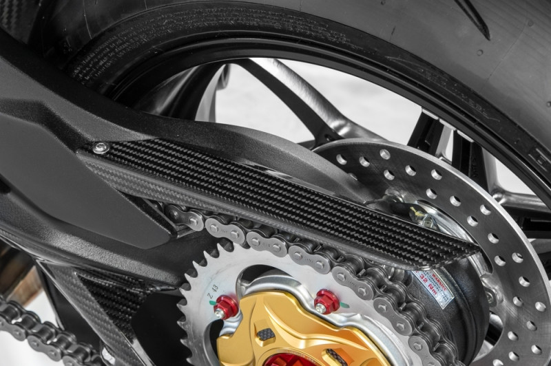 CNC Racing Carbon Fiber Upper Chain Guard For MV Agusta F3, Superveloce, Brutale, 675/800, Dragster, Rivale, Turismo Veloce, and Stradale 800 CNC Racing Carbon Fiber Upper Chain Guard For MV Agusta F3, Superveloce, Brutale, 675/800, Dragster, Rivale, Turismo Veloce, and Stradale 800