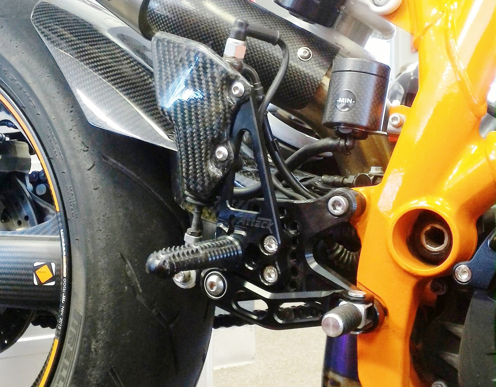 Attack Performance Rearsets For KTM 1290 Super Duke (2014+)