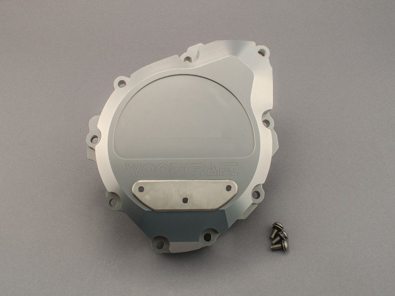 WOODCRAFT Suzuki Hayabusa B King LHS Stator Cover Clear Anodized with Gasket + Skid Plate Choice (440H) WOODCRAFT Suzuki Hayabusa B King LHS Stator Cover Clear Anodized with Gasket + Skid Plate Choice (440H)