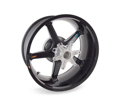 BST Twin TEK 5 Spoke Carbon Fiber Rear Wheel for the Triumph Rocket III (2014+) w/ABS - Includes Carrier - 8.5 x 18 BST Twin TEK 5 Spoke Carbon Fiber Rear Wheel for the Triumph Rocket III (2014+) w/ABS - Includes Carrier - 8.5 x 18