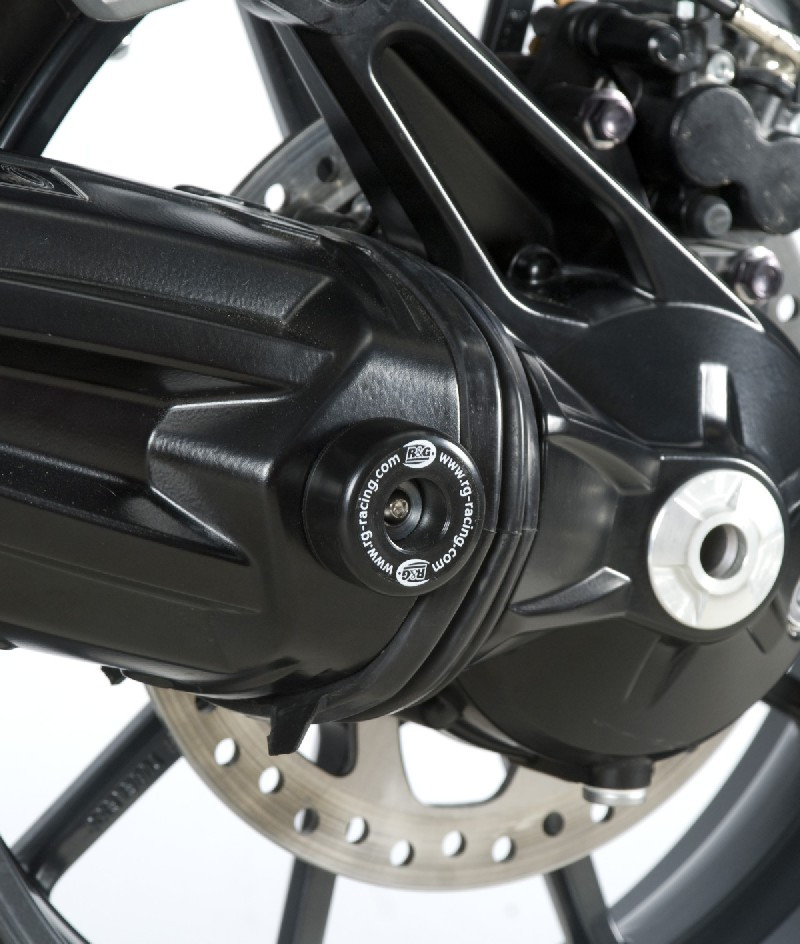 R&G Racing Rear Axle Sliders / Protectors for Triumph Tiger 1200 Explorer '12-'15 & Trophy SE '13-'16 R&G Racing Rear Axle Sliders / Protectors for Triumph Tiger 1200 Explorer '12-'15 & Trophy SE '13-'16