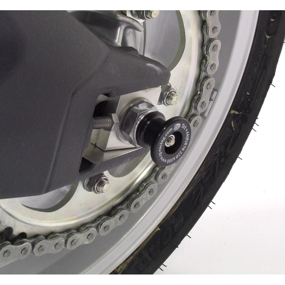 R&G Racing Rear Axle Sliders / Protectors for Triumph Tiger 1050 '07-'14 Spool Style R&G Racing Rear Axle Sliders / Protectors for Triumph Tiger 1050 '07-'14 Spool Style