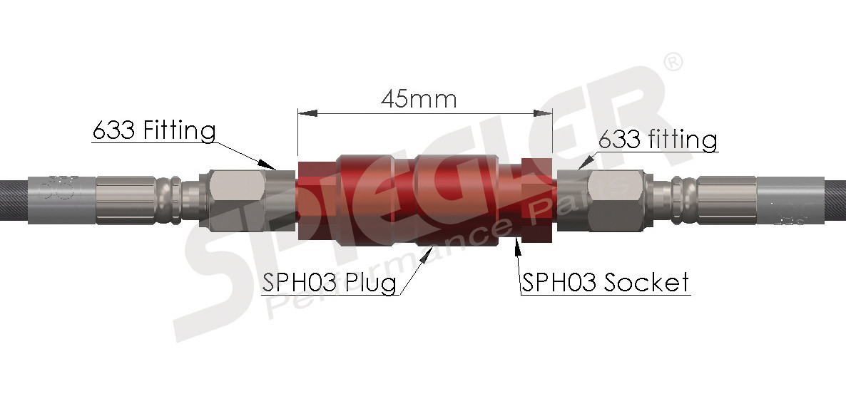 Staubli Dry Brake Quick Disconnect Plug