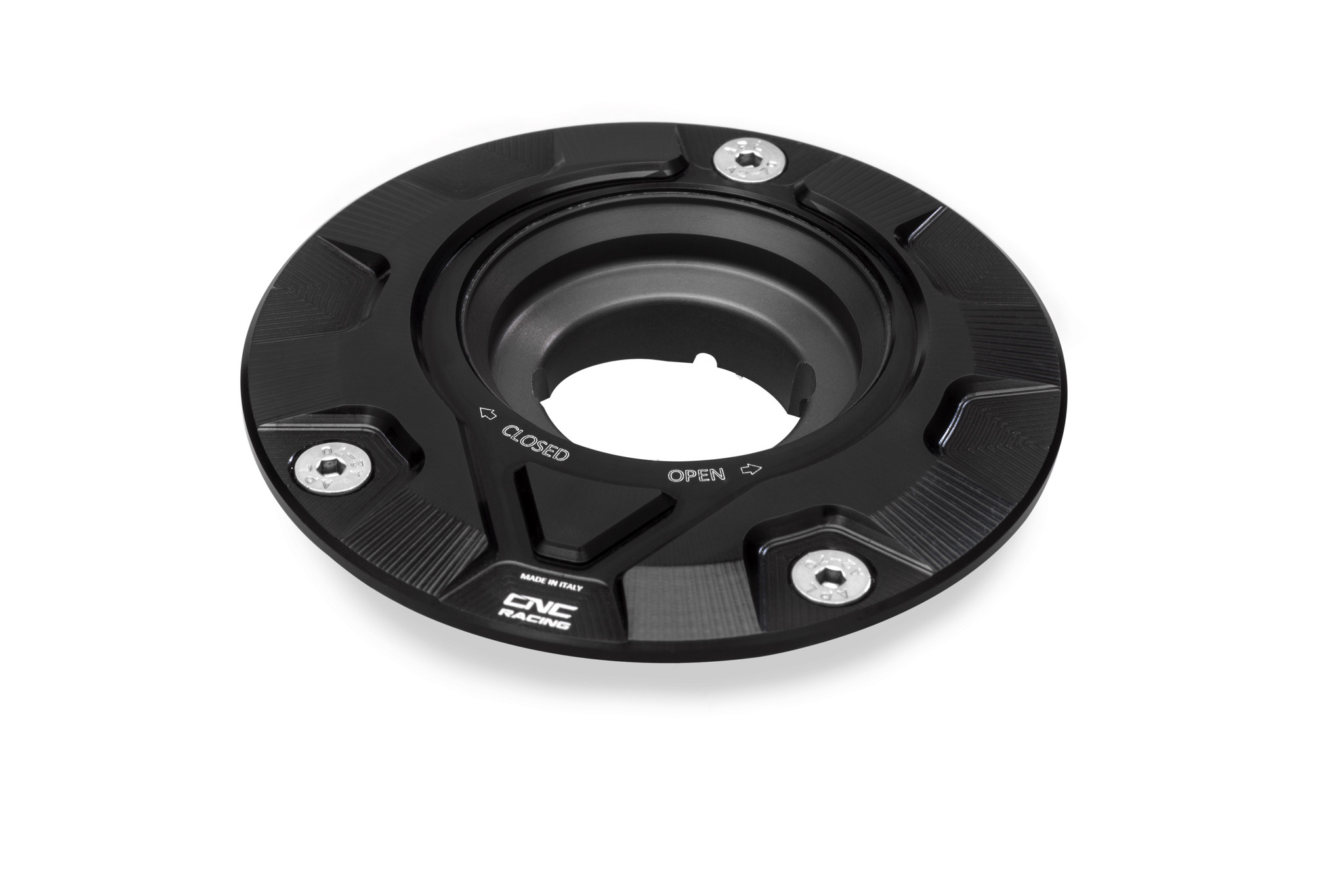 CNC Racing 'GEAR' Aluminum Gas Cap Flange for newer Ducati's MV's and Aprilia's CNC Racing 'GEAR' Aluminum Gas Cap Flange for newer Ducati's MV's and Aprilia's
