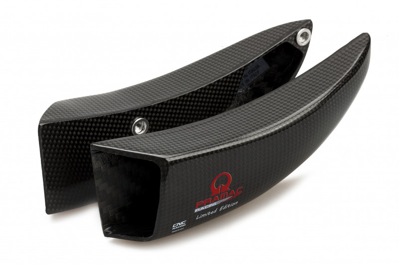 CNC Racing PRAMAC RACING LIMITED EDITION Carbon Fiber GP Racing Front Brake Rotor Cooling Ducts CNC Racing PRAMAC RACING LIMITED EDITION Carbon Fiber GP Racing Front Brake Rotor Cooling Ducts