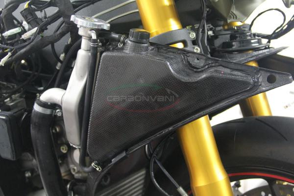 CARBONVANI - DUCATI 1199 PANIGALE CARBON FIBER OIL COOLER TIP W/ LIQUID TANK AND DEFLECTORS CARBONVANI - DUCATI 1199 PANIGALE CARBON FIBER OIL COOLER TIP W/ LIQUID TANK AND DEFLECTORS