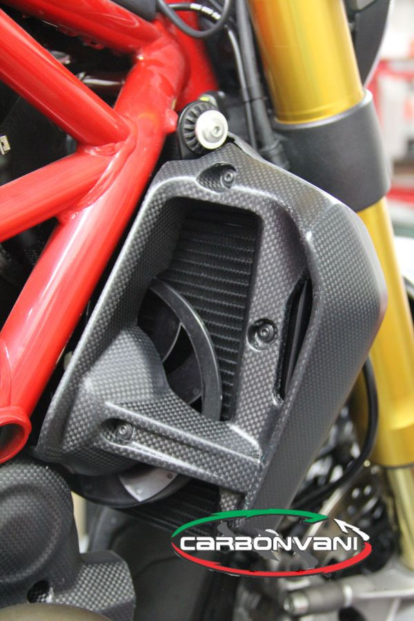CARBONVANI - DUCATI 2017+ MONSTER 821 / 1200 CARBON FIBER WATER COOLER VENT COVER - RIGHT CARBONVANI - DUCATI 2017+ MONSTER 821 / 1200 CARBON FIBER WATER COOLER VENT COVER - RIGHT