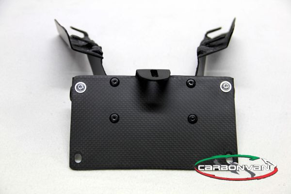 CARBONVANI - DUCATI MONSTER 821 / 1200 CARBON FIBER LICENCE PLATE HOLDER KIT - Low Profile CARBONVANI - DUCATI MONSTER 821 / 1200 CARBON FIBER LICENCE PLATE HOLDER KIT - Low Profile